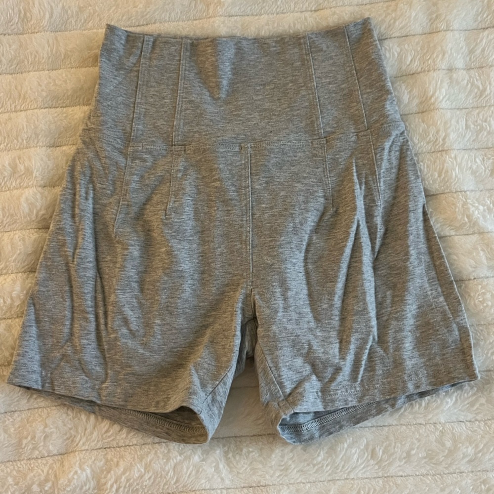 Aerie grey cotton bike shorts